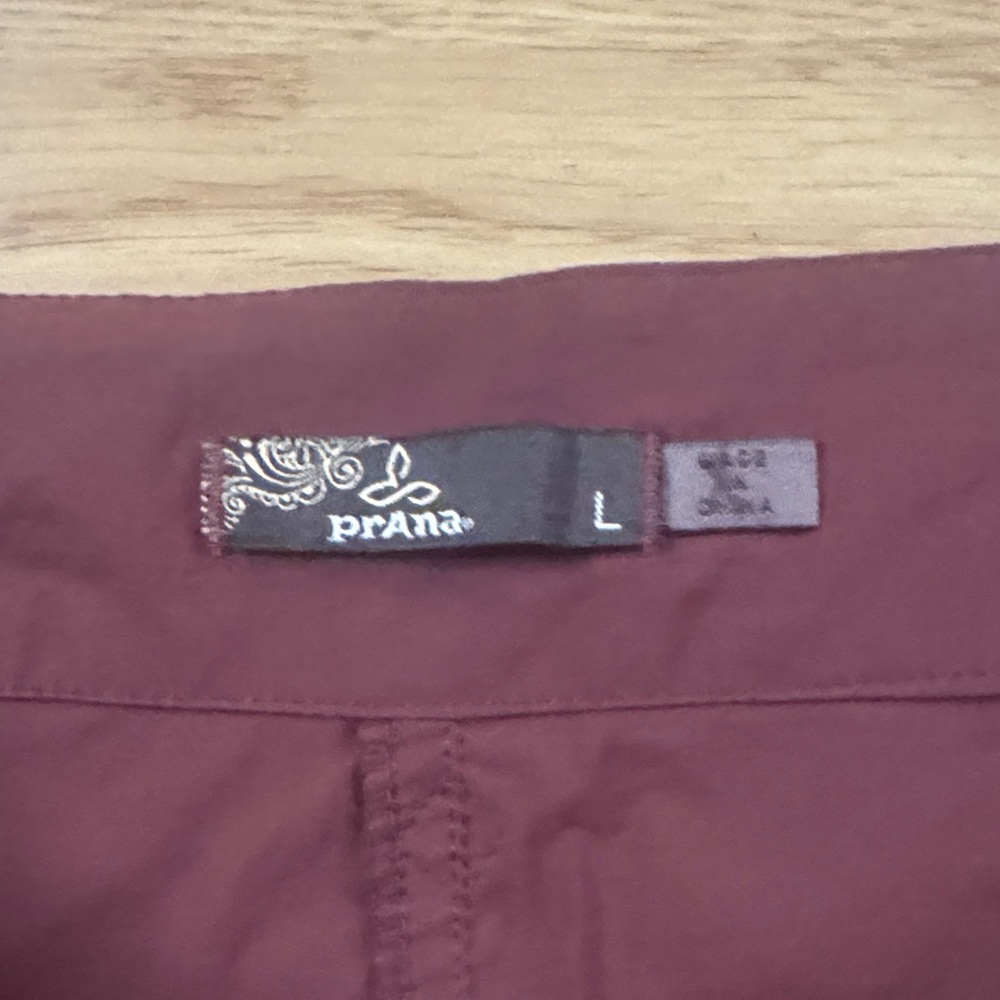 Prana size Large rust red Skirt with Drawstring swim quick dry - Picture 3 of 5